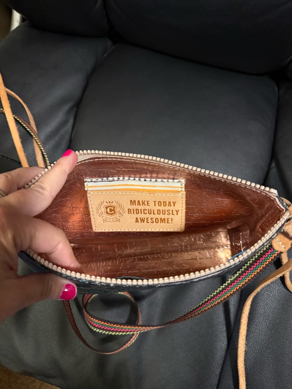Consuela Rattler Crossbody 8x5 zip closure - Picture 8 of 8
